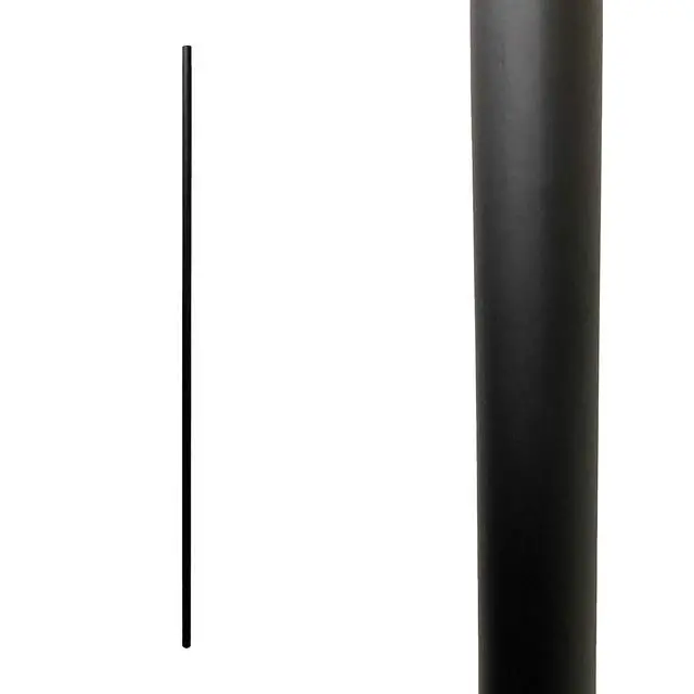 Alt view image 5 of 6 - 5/8" Round Iron Stair Balusters 44" Metal Stair Spindles for Indoor Stair Railing & Banister, Hollow, Satin Black Powder Coated, 30 Pack