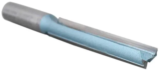Alt view image 5 of 6 - Double Flute Extra Long Straight Carbide Tipped Router Bit, 1/2'' Diameter, 3'' Depth, 1/2'' Shank, 4.7'' Oal, 0021-0828, 5 Units | 3" Flt Len, Pack 5, Double Flute Extra Long Straight Carbide Tipped