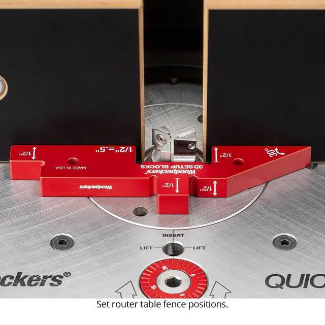 Alt view image 3 of 6 - 3D Setup Blocks, 7 Piece Set, Aluminum, USA Made, 4 Ways to Meaure on each Block, Router & Table Saw Gauge Blocks, Router Bit Height Gauge - 3D-SUB7
