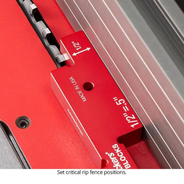 Alt view image 5 of 6 - 3D Setup Blocks, 7 Piece Set, Aluminum, USA Made, 4 Ways to Meaure on each Block, Router & Table Saw Gauge Blocks, Router Bit Height Gauge - 3D-SUB7
