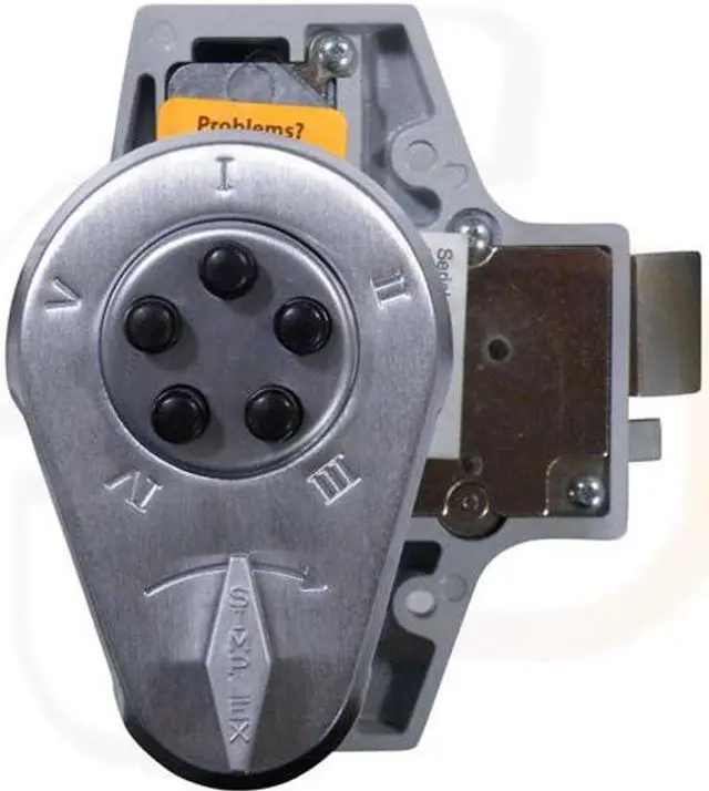 Main image of Kaba 9190000-26D-41 Auxiliary Lock with Thumbturn 5/8 Sl/Hb 26D, Satin Chrome