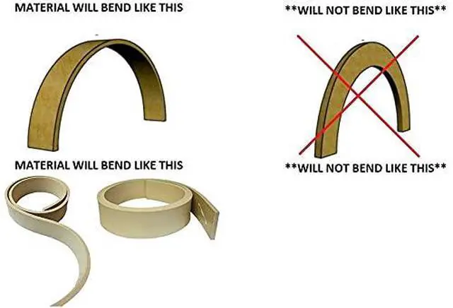 Alt view image 6 of 6 - Flexible Base Molding #WM603: 1/2" Thick X 5" Tall - 12 feet Long