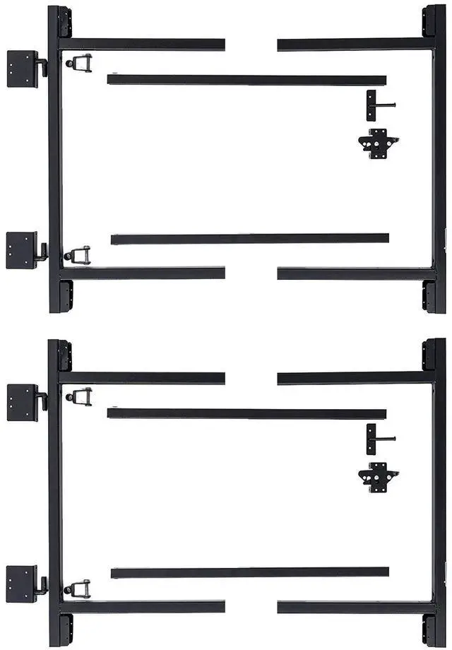 Main image of Adjust A Gate Steel Frame Gate Adjustable Building Kit for Doorway and Driveway, 36 to 60 Inches Wide and 4 Inches High, 2 Pack