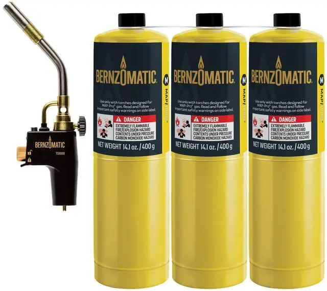 Main image of Trigger Start Torch (TS 8000 Torch + 3 Propane Gas Cylinders) (3 Map Pro + 1 TS 8000)