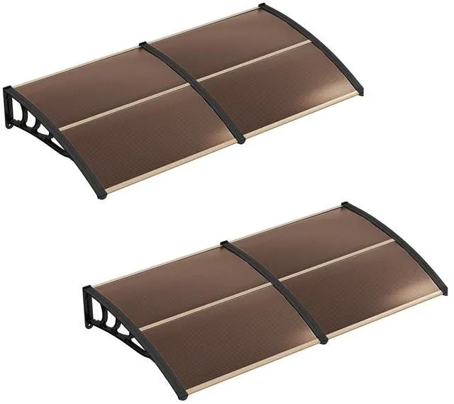 Main image of Awnings for Doors, 78" x 35" Window Awning with Rain Snow Sunlight UV Protection, UPF 50+, Hollow Sheet, Outdoor Overhead Awning Canopy Exterior, Polycarbonate Awnings for Patio, Porch, Deck