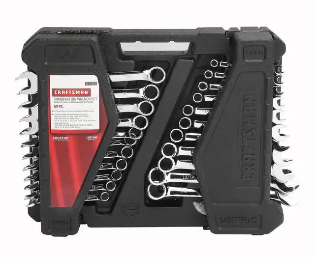 Main image of 52 WRENCH SET COMBINATION METRIC AND SAE