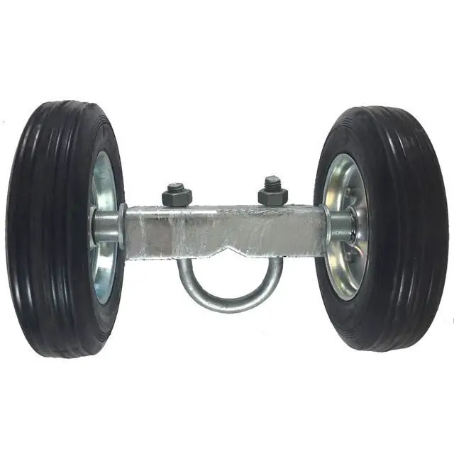 Alt view image 5 of 6 - 6" CHAIN LINK ROLLING GATE HARDWARE KIT: (Chain Link Fence Gate Parts) (6" Rut Runner, 2 Track Wheels, 6 Track Brackets, 1 Rolo Latch)