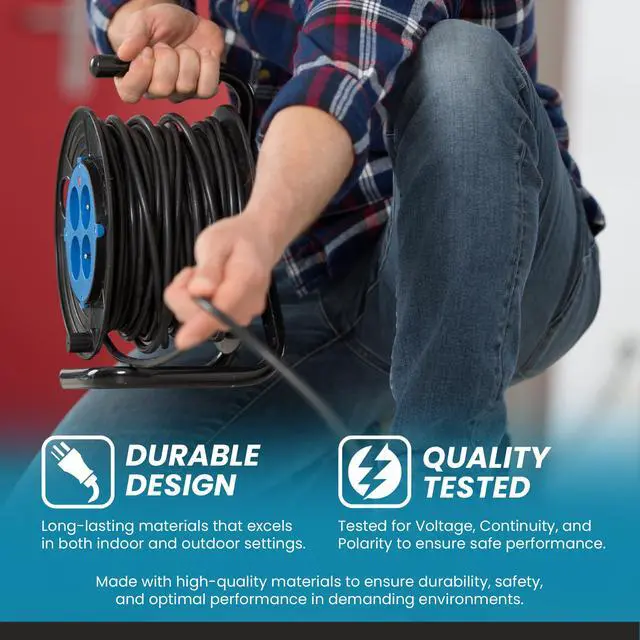 Alt view image 3 of 6 - IronBox Electric - 12/5 Bulk Cable - SOOW Jacket - 12 Gauge,5 Wire - Rated for 600V,25A - Water & Oil Resistant Cable for Indoor/Outdoor Use - Ideal for Generators, Circuits & Data Centers (35 feet)