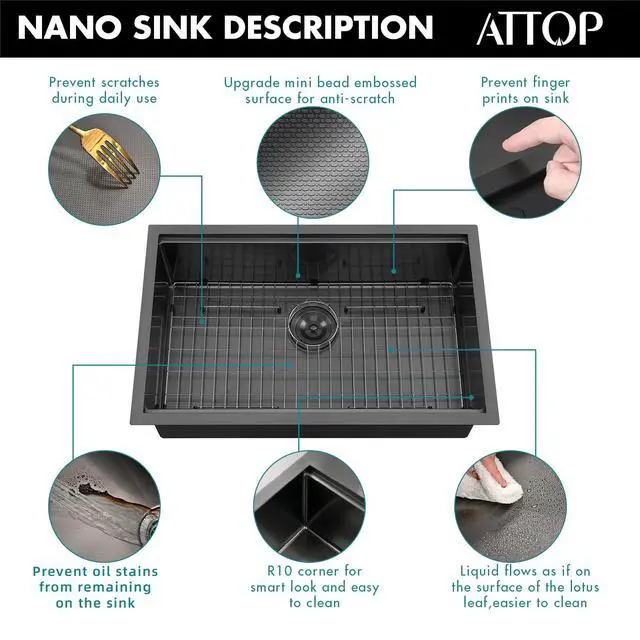 Alt view image 4 of 6 - 30 Inch Black Workstation Undermount Kitchen Sink Large Single Bowl,30x19 Inch Stainless Steel Handmade Undermount Workstation Ledge Kitchen Sink