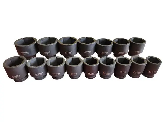 Main image of 16pc 1" Drive Standard S.A.E. Jumbo Deep Impact Socket Set 1-5/8" - 3-1/8"