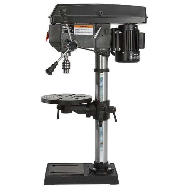 Alt view image 4 of 6 - 13-Inch Benchtop Drill Press - 3/4 HP, 120 Volt Motor, 5/8-Inch Chuck with 1-Inch Drilling Capacity and 45-Degree Table Tilt