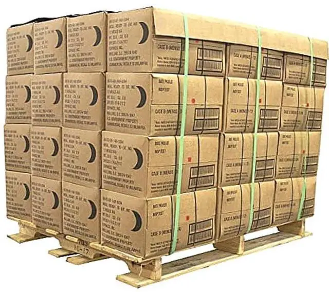 Alt view image 6 of 6 - MRE Meals Ready to Eat A and B bundle cases 2025, 2026 inspection. Genuine Military US surplus emergency food bulk supply full box with heater