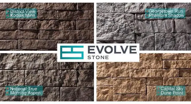 Alt view image 3 of 6 - Evolve Stone National True DP Non-Rated Flat Stone Veneer (14.25 sq. ft.)