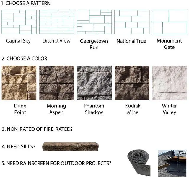 Alt view image 4 of 6 - Evolve Stone National True DP Non-Rated Flat Stone Veneer (14.25 sq. ft.)