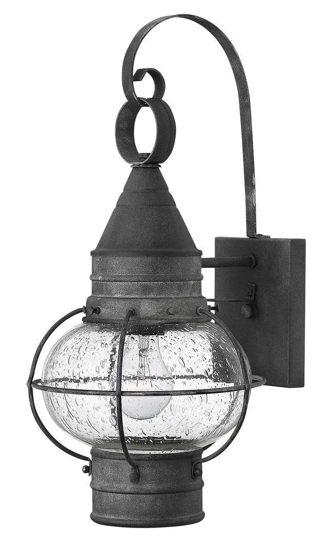 Main image of Cape Cod 2200DZ Medium Wall Mount Onion Lantern, Clear Seedy Glass, Wet Rated, Aged Zinc