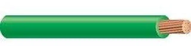 Main image of Green 4 Gauge THHN 19-Stranded Copper Building Wire (100ft Cut)