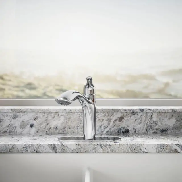 Alt view image 5 of 6 - 30468-CP Rival Single Handle Pull-Out Kitchen Sink Faucet, 1.5 GPM, High-Arch Swing Spout, Two-Function Sprayhead, Polished Chrome