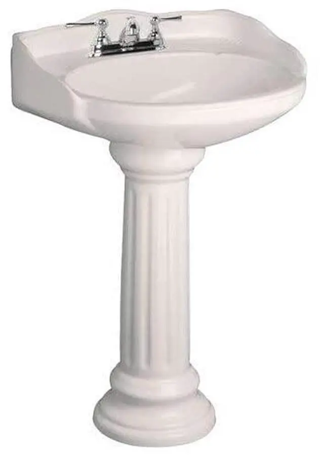 Alt view image 3 of 5 - Victoria Pedestal Lavatory 4" Centerset
