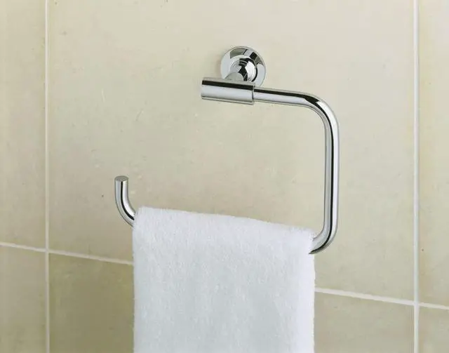 Alt view image 2 of 4 - Purist 8-7/8" Wall Mounted Towel Ring, Vibrant Brass