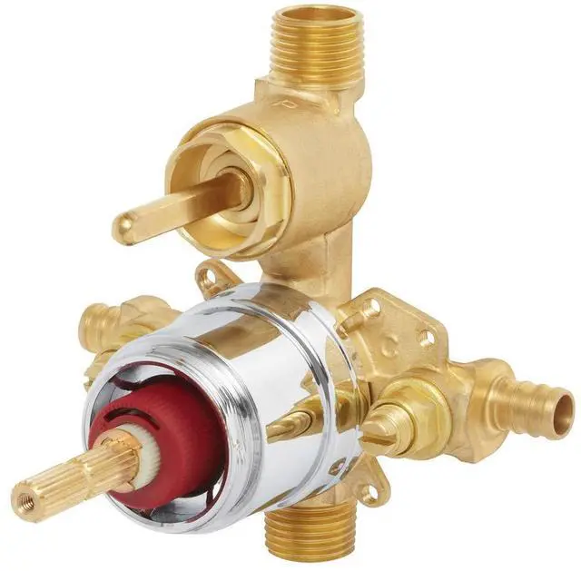 Main image of CPV-PB-DV-PXC, Sentinel Mark II Pressure Balancing Diverter Shower Valve with Crimp Inlet Connections, Rough Brass