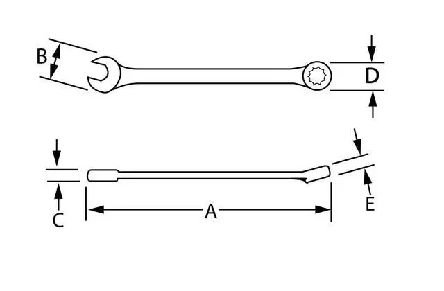Alt view image 2 of 3 - MWS-12RC 12-Piece Metric Reversible Ratcheting Combination Wrench Set