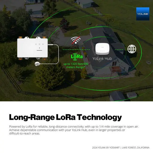 Alt view image 2 of 6 - LeakStop 2-Channel for Washing Machine ONLY, Dual Auto Shutoff Valves & Leak Detection, Real-Time Monitoring, LoRa Long-Range, 2 AA Up to 5-Year Battery Hub Required