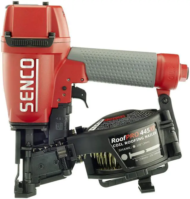 Main image of 8V0001N RoofPro 445XP 1-3/4" 15-Degree Angle Wire Pneumatic Coil Siding Nailer, Roofing Nailer