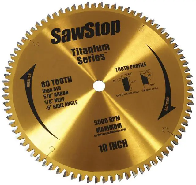 Main image of Titanium Series Premium Woodworking Blade - 80 Tooth BTS-P-80HATB