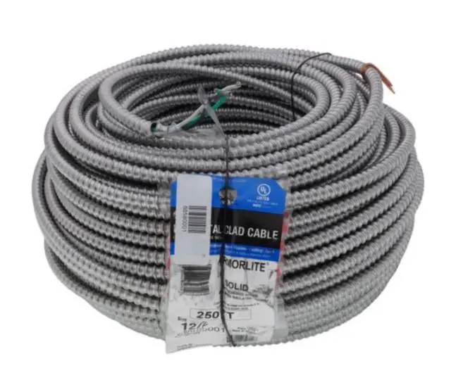 Alt view image 3 of 4 - 68580001 250-Foot 12-Gauge 2-Conductor Type MC Conduit, Aluminum