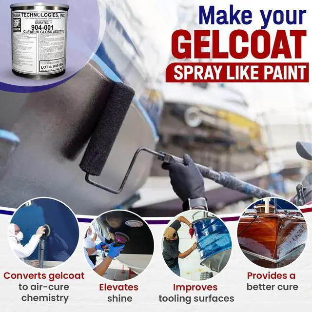 Alt view image 5 of 6 - 904-001 Duratec Clear Hi-Gloss Additive for Gelcoat (Gallon)