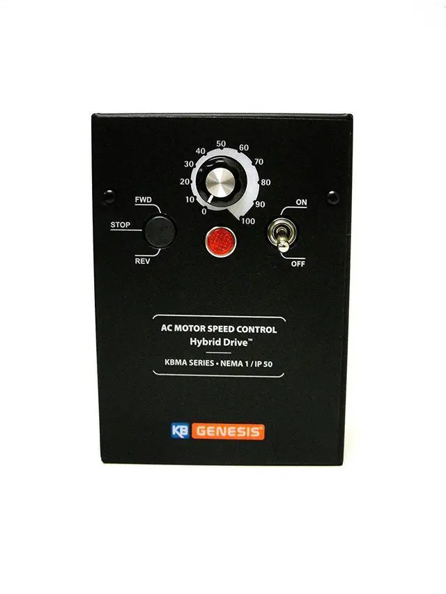 Alt view image 2 of 2 - 9533, KBMA-24D, 1HP, 1-Phase, 110-120V;200-240V (Input), 3-Phase, 240V (Output) - (for Use With 3-Phase Motor) Nema 1 Enclosure, Variable Frequency Drives
