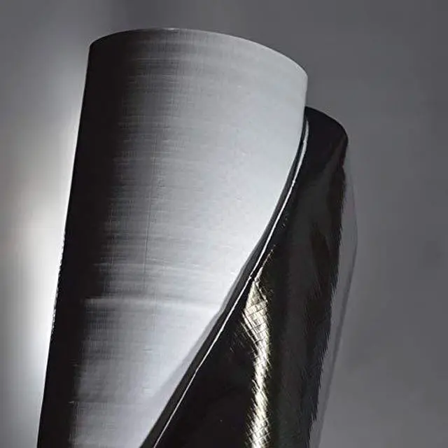 Alt view image 4 of 5 - 1000sqft (4ft Wide) US Energy Products: Commercial Grade Solid White Foil Non Perforated No Tear Heavy Duty Scrim Radiant Barrier Reflective Insulation Vapor Barrier Roof Attic House Wrap SCIF RIFD