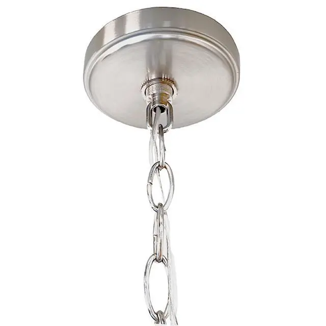 Alt view image 4 of 6 - Willowdale Pendant Light Fixture - Traditional Alabaster Glass Bowl Shade for Kitchens, Foyers, Dining Rooms - Adjustable Height Pendant Light Fixture - Satin Nickel -, 589747