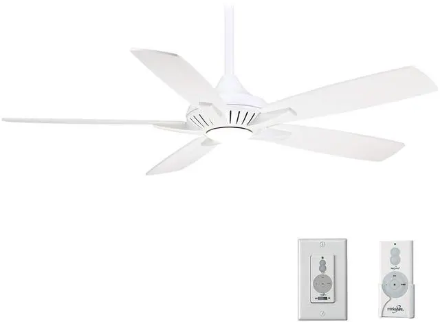 Main image of F1000-WH, Dyno, 52" Ceiling Fan, White, Integrated LED Light with Additional Wall Control
