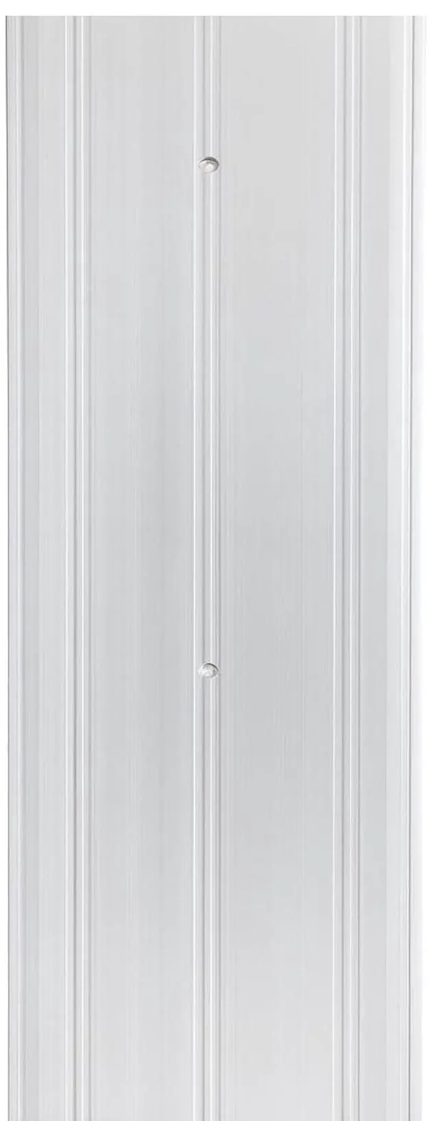 Main image of 8 FT - 6" Wide x 1/4" High Fluted Aluminum Door Threshold, 96" Long Exterior Door Threshold, Metal Transition Strip for Doorways, Door Saddle with Screws, Silver, Made in USA