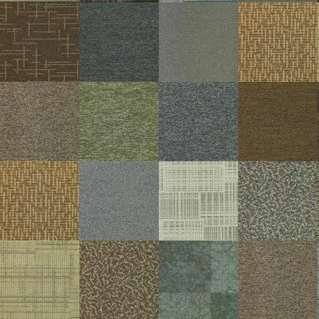 Alt view image 3 of 5 - Assorted Carpet Tile 24"x24" 96sqft 24 Tiles