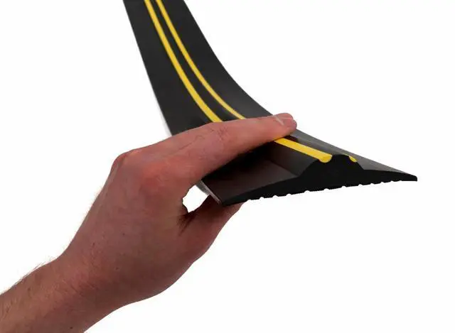 Alt view image 2 of 6 - ¾ High Garage Door Threshold Seal Kit 18'3" Length | Flexible PVC | Complete Kit Includes 2 Adhesives