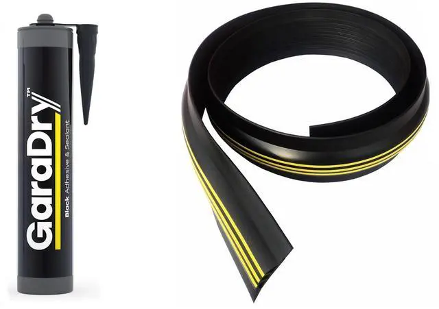 Main image of 1 High Garage Door Threshold Seal Kit 8'3" Length | Flexible PVC | Complete Kit Includes 1 Adhesive