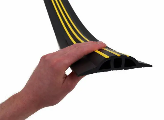 Alt view image 2 of 6 - 1 High Garage Door Threshold Seal Kit 8'3" Length | Flexible PVC | Complete Kit Includes 1 Adhesive