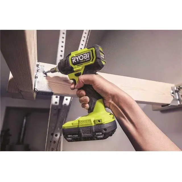 Alt view image 4 of 6 - ONE+ HP 18V Brushless Cordless Compact 1/2 in. Drill and Impact Driver Kit with (2) 1.5 Ah Batteries, Charger and Bag