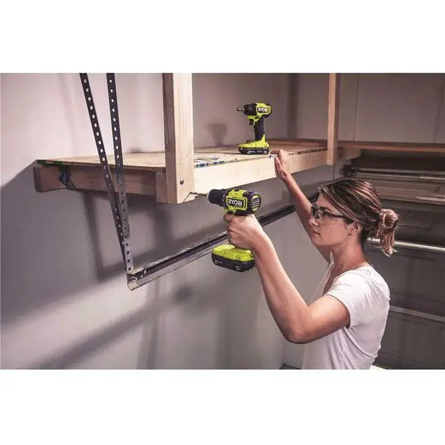 Alt view image 5 of 6 - ONE+ HP 18V Brushless Cordless Compact 1/2 in. Drill and Impact Driver Kit with (2) 1.5 Ah Batteries, Charger and Bag