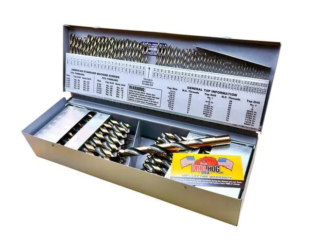 Alt view image 2 of 3 - 115 Pc Drill Bit Set Letter Number Wire Gauge Hi-Molybdenum M7