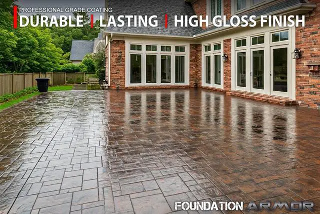 Alt view image 4 of 6 - Armor LV25 Solvent Based Acrylic High Gloss Wet Look Cure and Seal for Concrete and Pavers - 5 Gallon (LV25-5 GAL - 700 VOC)