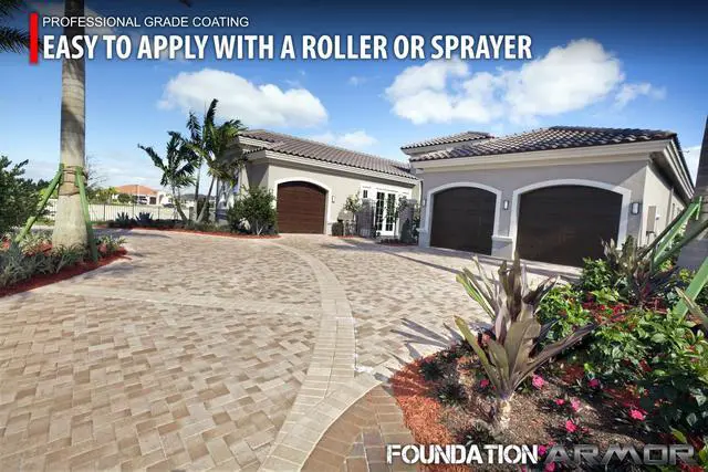 Alt view image 5 of 6 - Armor LV25 Solvent Based Acrylic High Gloss Wet Look Cure and Seal for Concrete and Pavers - 5 Gallon (LV25-5 GAL - 700 VOC)