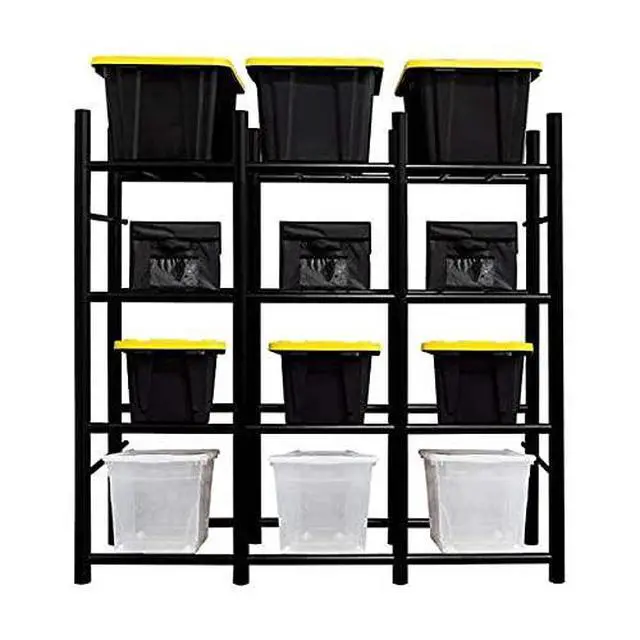 Alt view image 4 of 6 - Bin Warehouse DFAE2MBW0431-HD Heavy Duty 12 Tote Rack