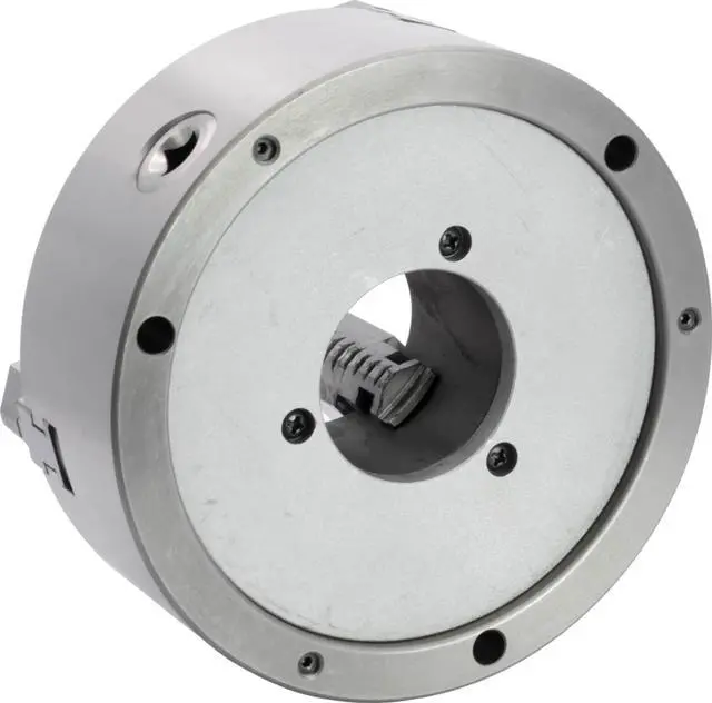 Alt view image 2 of 4 - CME 8" 3-Jaw Self-Centering (Scroll) Lathe Chuck, Front Mount, Two-Piece Reversible Jaws