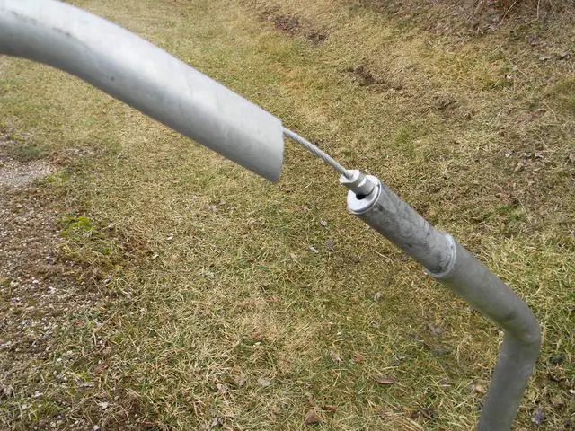 Alt view image 5 of 6 - RTC SwingAway Mailbox Support, 48-inch arm, Galvanized Steel Mailbox Post Swings Away When Impacted