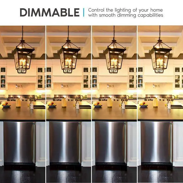 Alt view image 4 of 6 - LED Chandelier Light Bulbs, E12 LED Bulb Dimmable, 60 Watt Equivalent, 2700K Warm White, Frosted LED Candelabra Bulb, Torpedo Tip Glass, 450 Lumens, UL Listed (24 Pack)