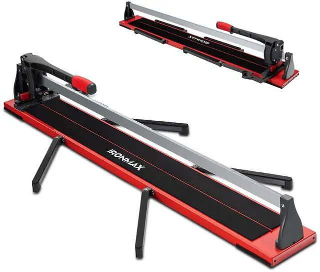 Main image of 48 inch Manual Tile Cutter, Professional Ceramic Tile Cutter Tools with Ergonomic Handle, Removable Scale, Adjustable Brackets, Porcelain Cutting Machine with Tungsten Carbide Cutting Wheel