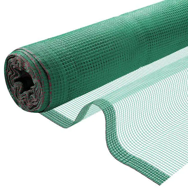 Alt view image 2 of 6 - Fire Retardant Debris Safety Netting (8.6' x 150' - Green) - High Visibility Construction & Scaffolding & Railing & Elevator Netting for Enhanced Safety - Construction Fencing